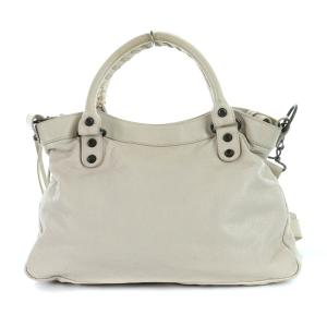 BALENCIAGA ザ・タウン ハンドバッグ ショルダーバッグ 2way レザー 白 240579