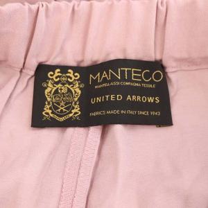 UNITED ARROWS マンテコ MANTECO イージーパンツ テーパード 薄手 38 ピンク
