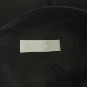 CELFORD トリプルクロスフレアワンピース ひざ丈 半袖 34 黒 ブラック