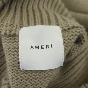 Ameri VINTAGE FUR BRAID CABLE KNIT ニット セーター フェイクファー 長袖 グレージュ