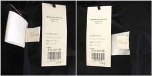 Grace Class タイプライターラッフルトップ フレンチスリーブ トップス ブラウス フリル 36 黒 ブラック