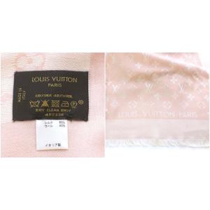 LOUIS VUITTON モノグラム ストール シルク ピンク