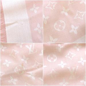 LOUIS VUITTON モノグラム ストール シルク ピンク