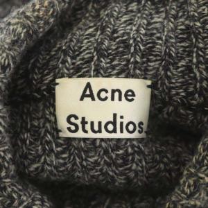 Acne Studios モックネックニット セーター 長袖 プルオーバー ウール ブラック ホワイト