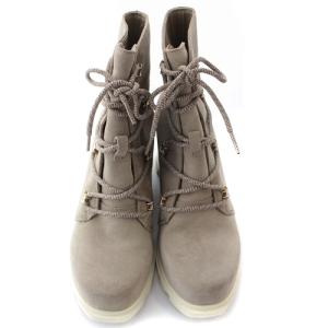 SOREL Arctic Wedge  Suede Lace ブーツ ワーク スエード ショート インヒール 24cm べージュ NL4358-264