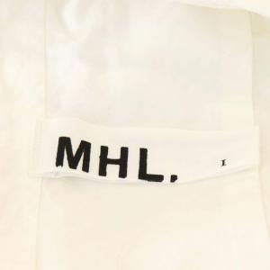MHL. コットン半袖シャツ ブラウス 前開き 1 白 ホワイト