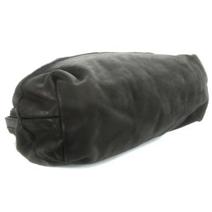 CHRISTIAN PEAU ドクターズ バッグ ハンドバッグ 切替 キャンバス レザー 黒 ブラック グレー