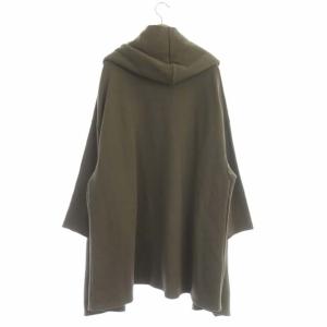 AMERICANA フーディガウンコート スウェット ミドル丈 グレージュ