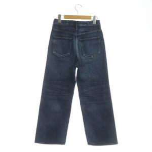 upper hights THE BROAD ワイドデニムパンツ ジッパーフライ 24 ネイビー