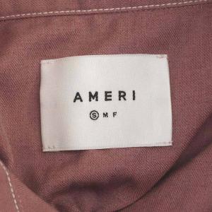 Ameri VINTAGE 20SS GENTLEWOMAN OVERLAP DRESS ワンピース フェイクレイヤード ロング 七分袖 フレア ベルト付き