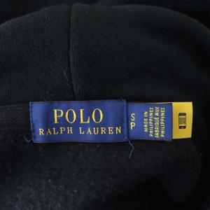 POLO RALPH LAUREN パーカー スウェット プルオーバー ポロベア 長袖 S ブラック 黒
