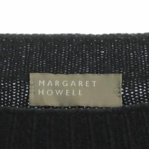 MARGARET HOWELL カシミヤ ニット セーター プルオーバー 長袖 2 チャコールグレー