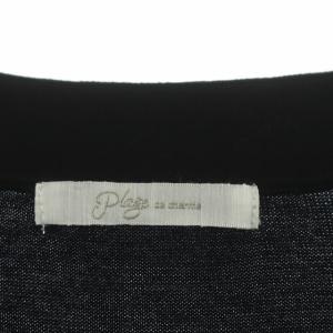 Plage Plage de charme 21SS SUVIN ニット コットン カーディガン 長袖 Vネック 黒 ブラック