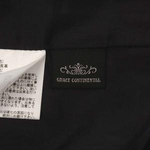 GRACE CONTINENTAL フレアスカート エコレザー ロング 38 ブラック