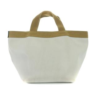 Hervé Chapelier 707GP リュクス 舟型 M トートバッグ コーデッドキャンバス ホワイト ベージュ