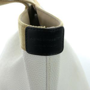 Hervé Chapelier 707GP リュクス 舟型 M トートバッグ コーデッドキャンバス ホワイト ベージュ