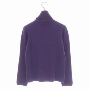 Drawer カシミヤ タートルネックニット セーター 長袖 1 パープル