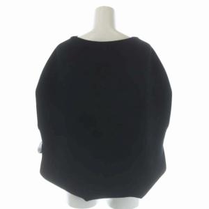 Drawer ダブルフェイスドルマン トップス カットソー 半袖 サイドスリット 1 黒 ブラック