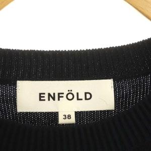 ENFOLD 21SS WOOL COTTON FINE KNIT TUNIC カットソー 長袖 クルーネック