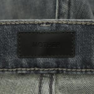 MOTHER カットオフ クロップ丈 ストレッチ デニム パンツ ジーンズ 28 グレー