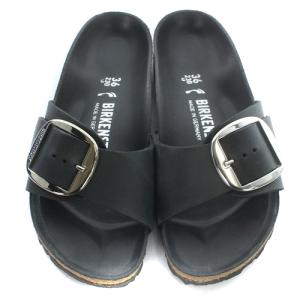 BIRKENSTOCK MADRID Big Buckle サンダル フラット 23cm 黒 ブラック
