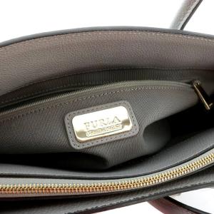 FURLA PIN トートバッグ レザー グレー 977688