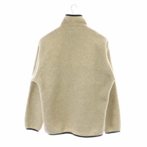 Patagonia ジャケット フリース プルオーバー ハーフボタン スタンドカラー S オフホワイト グレー