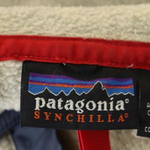 Patagonia ジャケット フリース プルオーバー ハーフボタン スタンドカラー S オフホワイト グレー