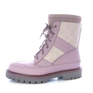 LOUIS VUITTON 20SS ランドスケープ・ライン アンクルブーツ ショート レースアップ 6 ピンク