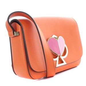 kate spade new york 二コラ ツイストロック ショルダーバッグ レザー オレンジ