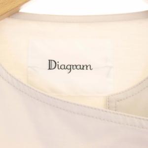 Diagram GRACE CONTINENTAL 21SS カルゼライダースジャケット ブルゾン ジップアップ 36 ライトグレージュ