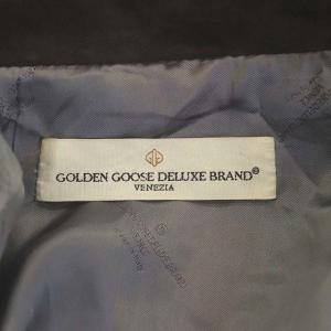 GOLDEN GOOSE 山羊革 トレンチコート レザーコート 山羊革 アウター ロング ベルト付き XXS チャコールグレー