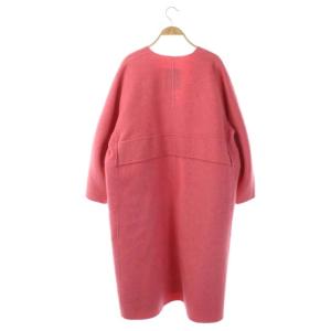 Drawer ノーカラーコート 34 ピンク