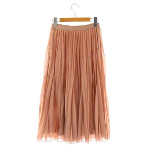 ANAYI プリーツスカート ロング ウール混 36 スモークピンク