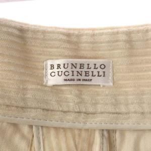 BRUNELLO CUCINELLI コーデュロイ テーパードパンツ タック ジッパーフライ ライトピンク