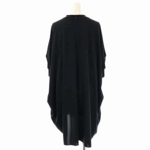 ADORE 21SS ドライタッチスムーストップス ブラウス 五分袖 チュニック丈 プルオーバー 38 黒 ブラック