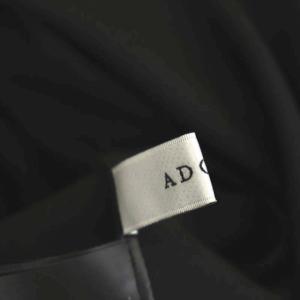 ADORE 21SS ドライタッチスムーストップス ブラウス 五分袖 チュニック丈 プルオーバー 38 黒 ブラック