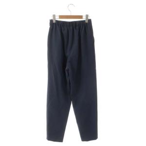 ENFOLD 22SS ダブルクロス ゴムジョッパーズ pants パンツ スラックス テーパード タック イージー 36 ダークグレー