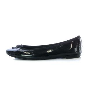 Repetto Lili Ballerina バレエシューズ フラット リボンモチーフ パテントレザー 38.5 24.3cm 黒 ブラック