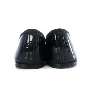 Repetto Lili Ballerina バレエシューズ フラット リボンモチーフ パテントレザー 38.5 24.3cm 黒 ブラック