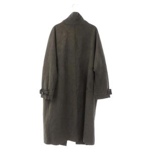 Ameri VINTAGE WRAP COLLAR COAT コート スタンドカラー フェイクスウェード アウター ロング F カーキグレー
