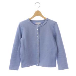 M001 CARDIGAN カーディガンプレッション 長袖 スナップボタン 裏起毛 1 ライトブルー