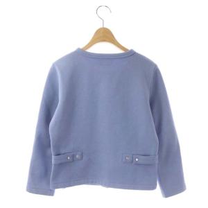 agnes b. M001 CARDIGAN カーディガンプレッション 長袖 スナップボタン 裏起毛 1 ライトブルー
