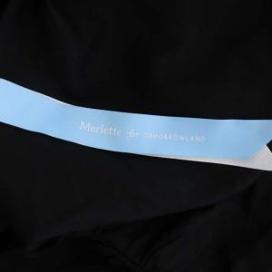 Merlette for TOMORROWLAND CHELSEA コットンティアードワンピース Vネック フレア ロング  フレンチスリーブ