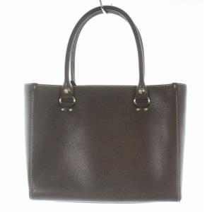 kate spade new york トートバッグ ハンドバッグ レザー ロゴ 茶色 ブラウン