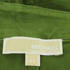 MICHAEL KORS タック デニムパンツ ジーンズ テーパード 00 緑 グリーン