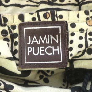 JAMIN PUECH トートバッグ ハンドバッグ ビーズ刺繍 ブラック