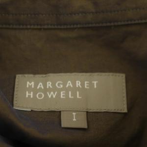 MARGARET HOWELL 19SS FINE COTTON CHAMBRAY シャツ プルオーバー 七分袖 ブラウン