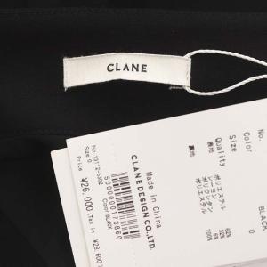 CLANE 22AW BACK RIBBON SUSPENDER SALOPETTE タック 0 黒