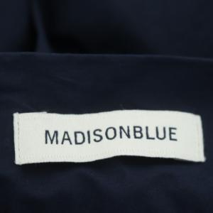 MADISONBLUE TUCK VOLUME SKIRT タック ボリュームスカート フレア アシンメトリー ロング 01 S 紺 ネイビー